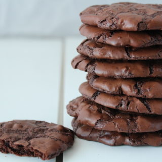 stack of chocolate cookies