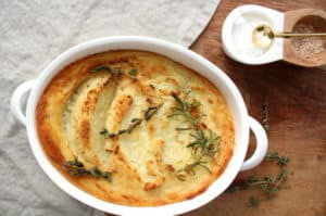 Broiled Mashed Potatoes with Herbs