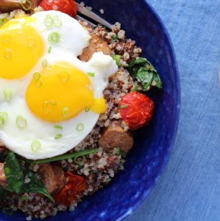 sunny side up eggs with runny yolk