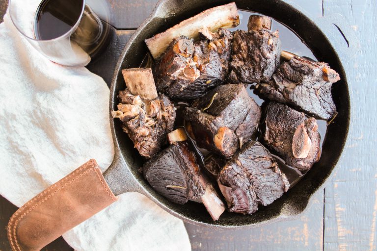 Wine Braised Beef Short Ribs Recipe | The Frayed Apron
