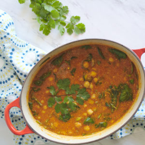 Rustic Chickpea Tomato Soup