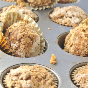 banana streusel muffins