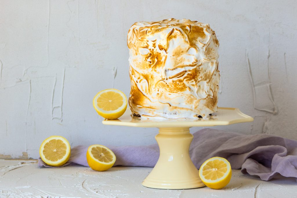 lemon meringue ice cream cake