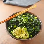 kale salad with avocado