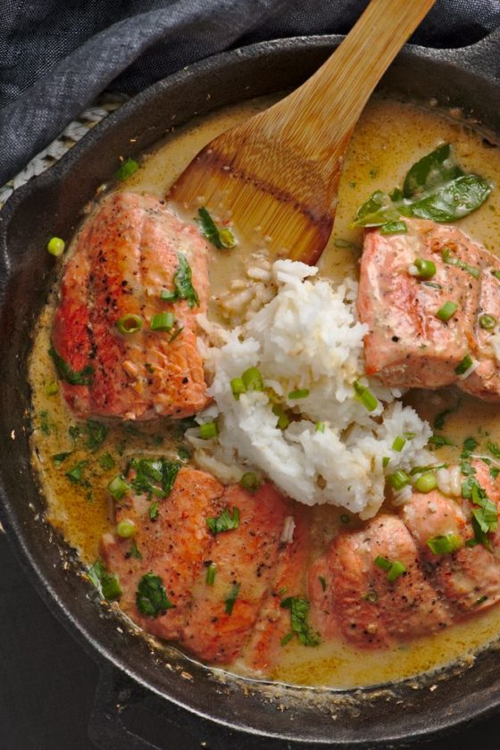 Exotic Salmon Curry with Kaffir Lime | The Frayed Apron