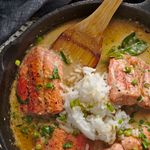 salmon curry with kaffir lime sauce recipe