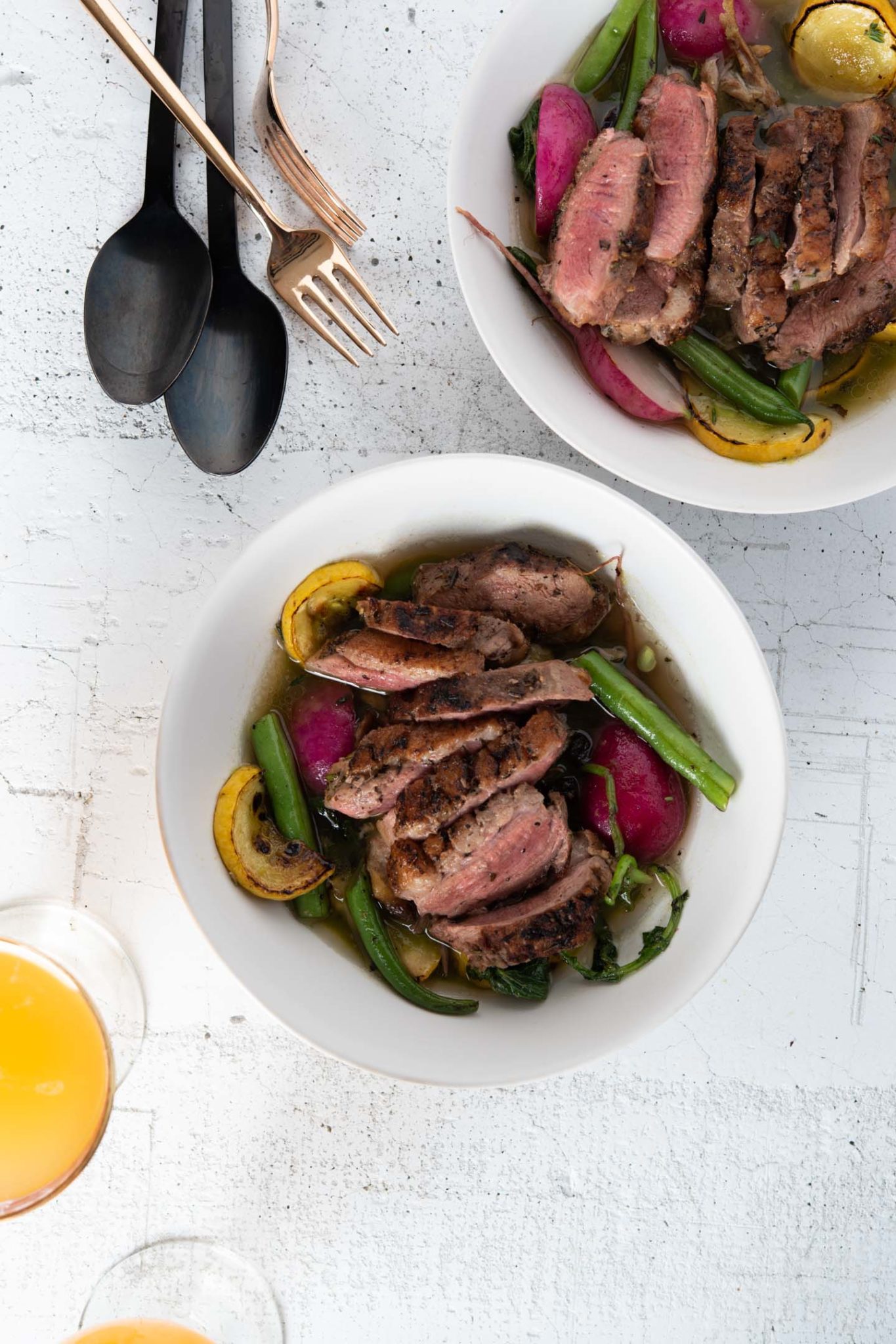 Crispy Duck Breast with Green Onion Pan Sauce | The Frayed Apron