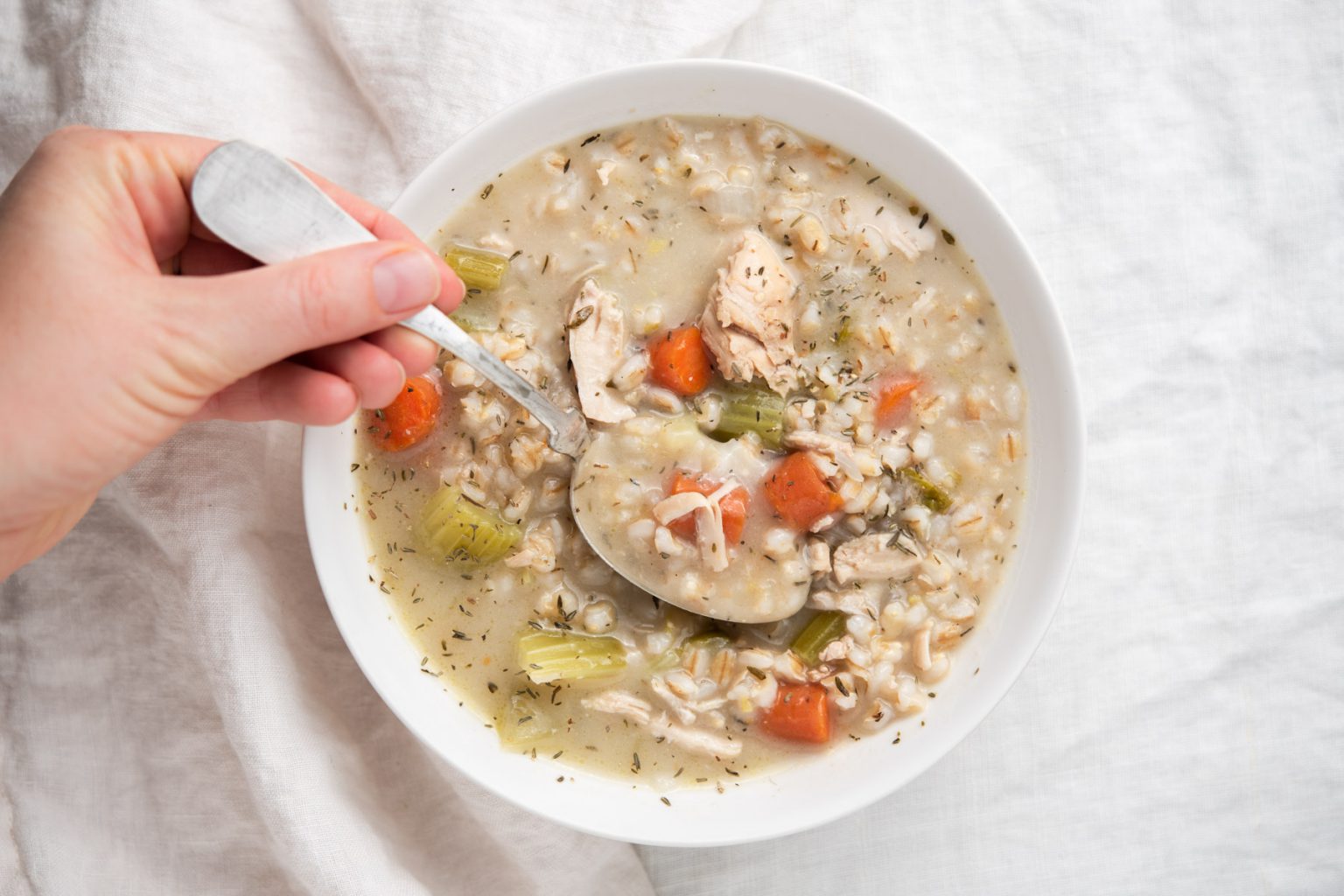 Easy Chicken Barley Soup The Frayed Apron