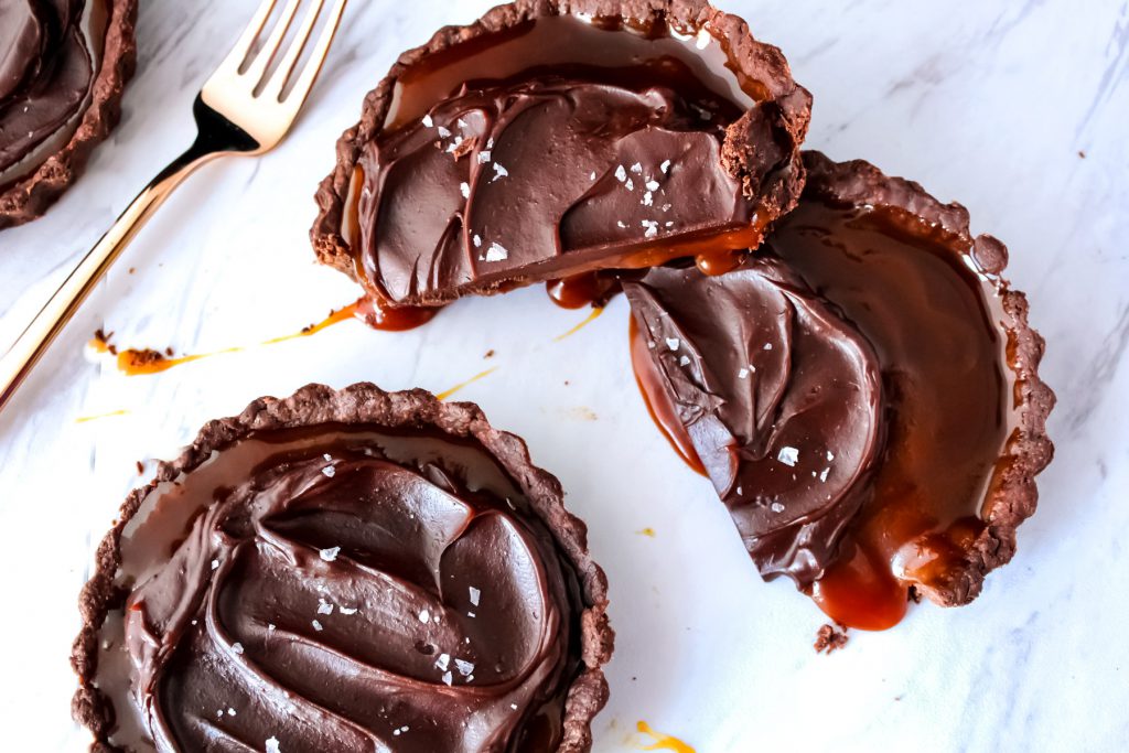 chocolate caramel tarts
