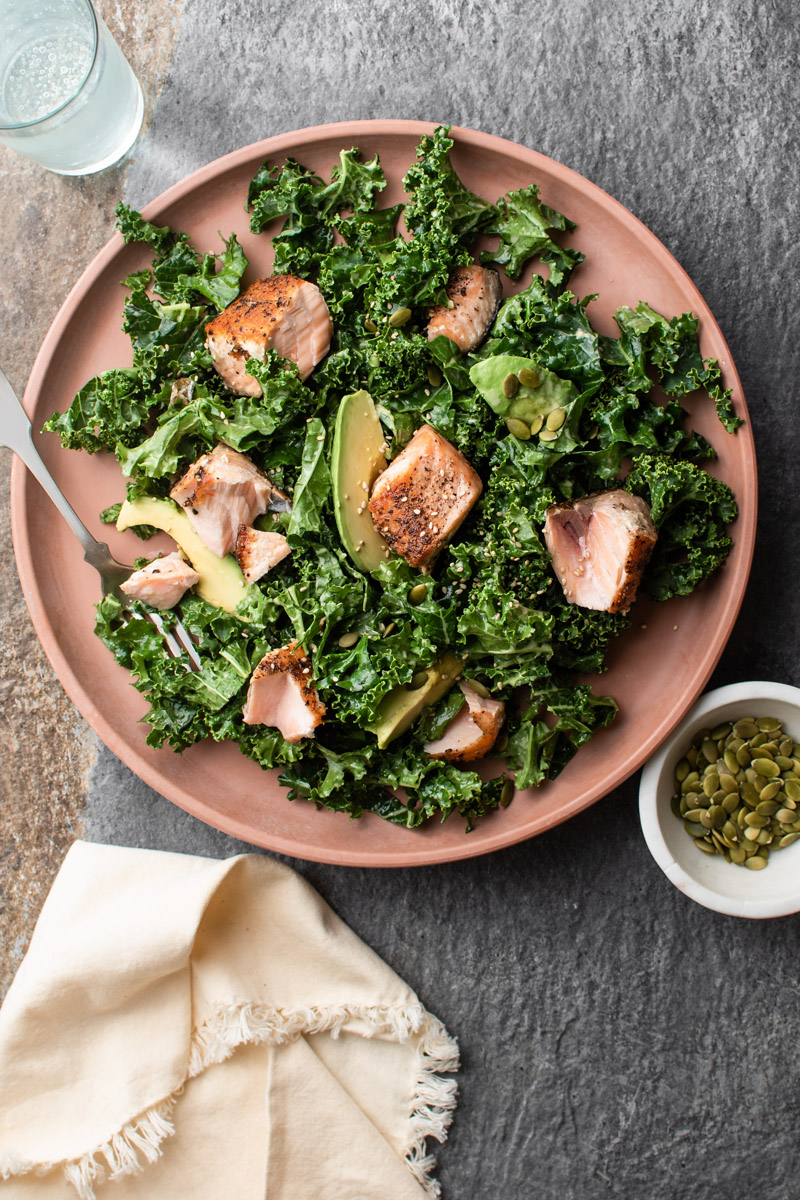 kale salmon salad