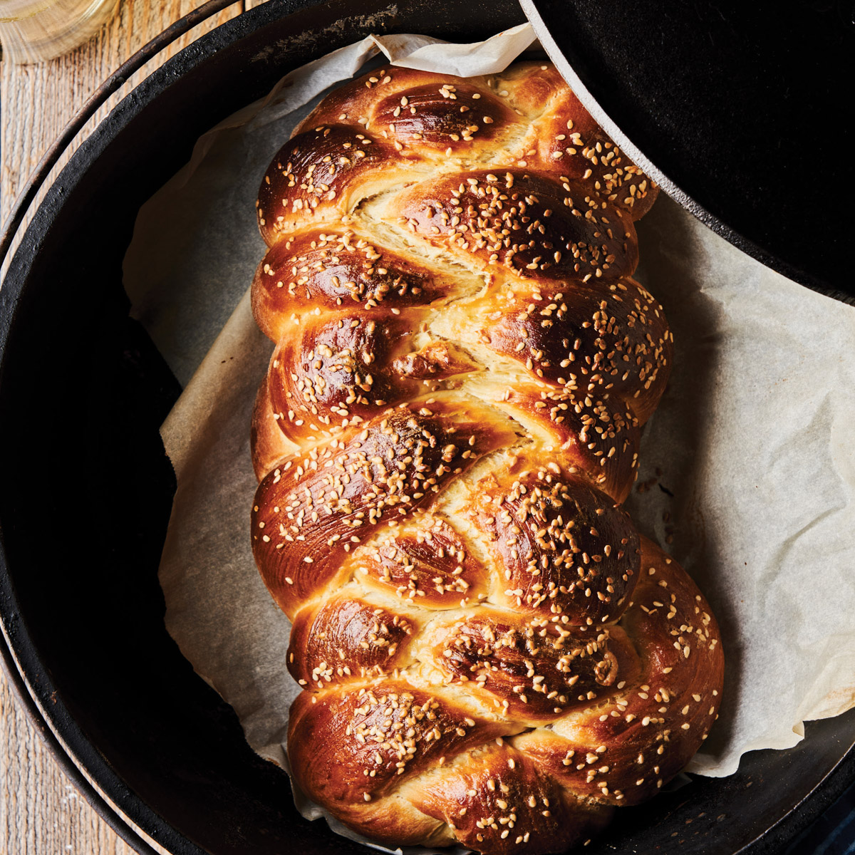 Braided Saffron Challah Bread | The Frayed Apron