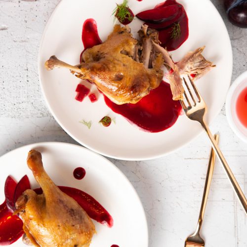 4 Ingredient Crockpot Duck Confit With Plum Sauce The Frayed Apron 4-ingredient-crockpot-duck-confit-with-plum-sauce-the-frayed-apron