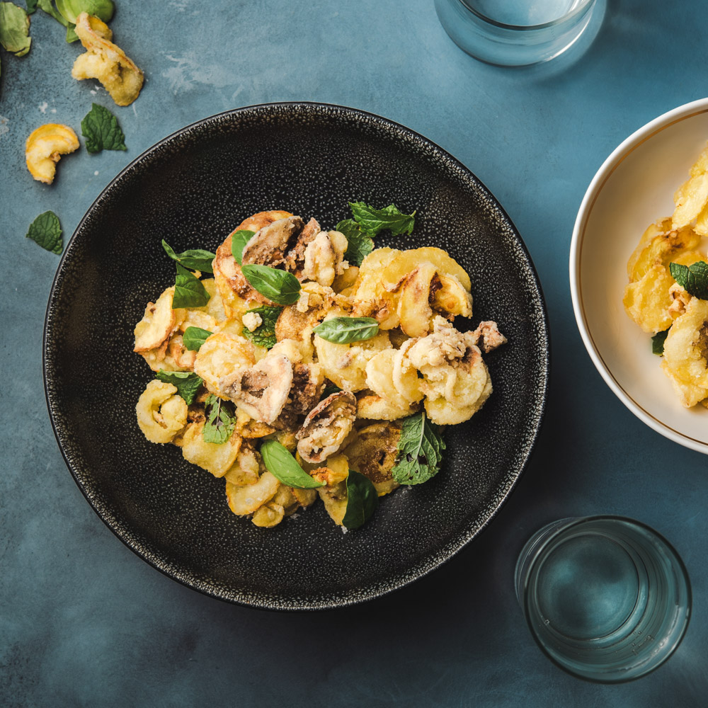 Fried Yellow Squash Chips The Frayed Apron