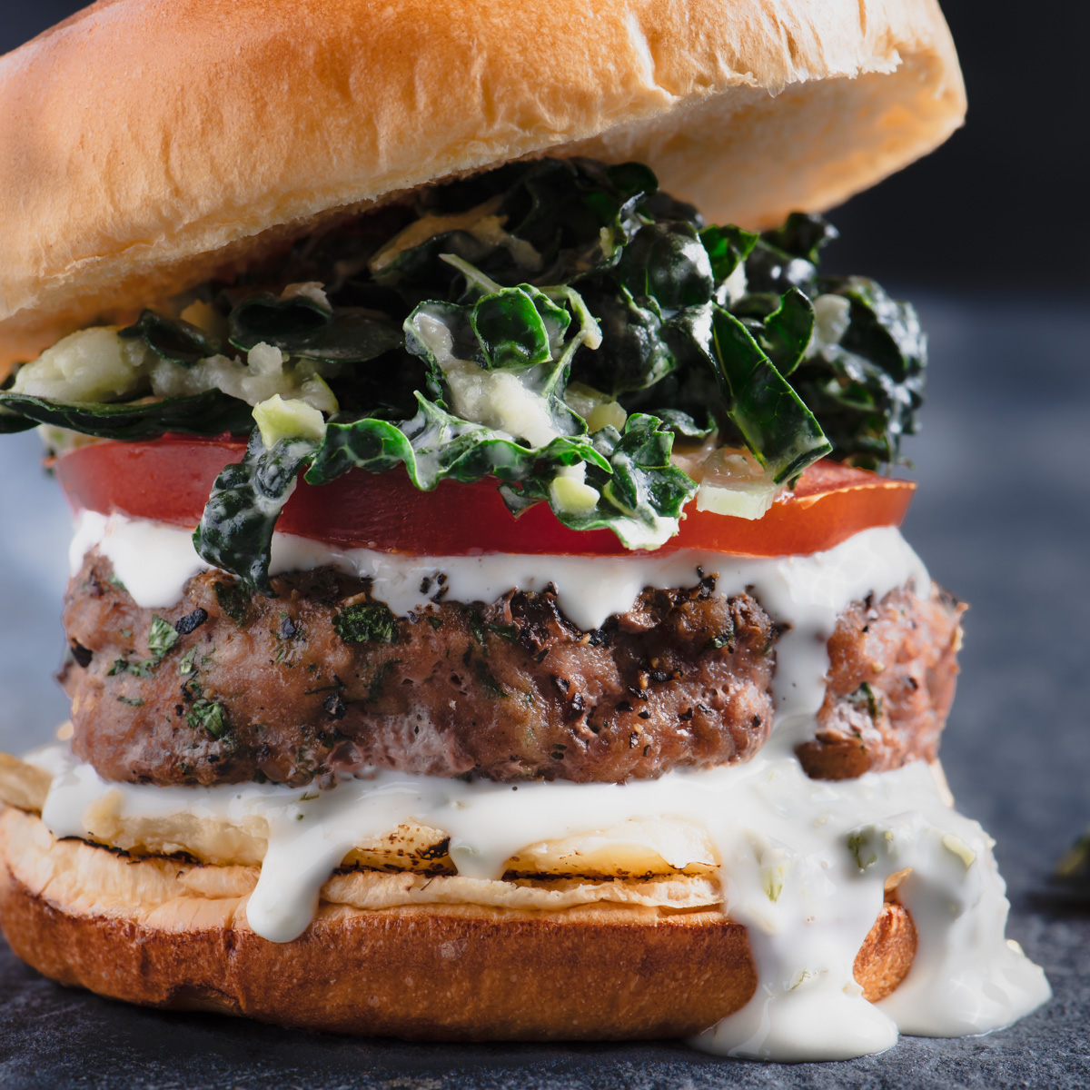 Turkey Burgers with Jalapeno Sauce and Apple Kale Slaw The Frayed Apron
