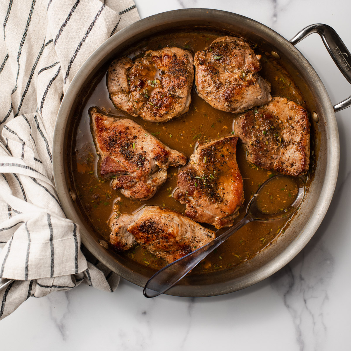 Sticky Apple Cider and DijonGlazed Pork Chops The Frayed Apron