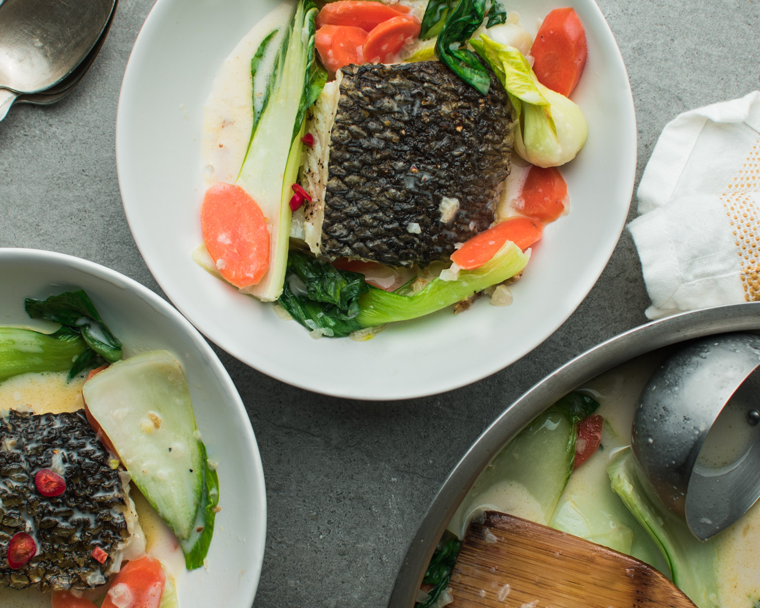 Easy Thai Sea Bass with Bok Choy | The Frayed Apron