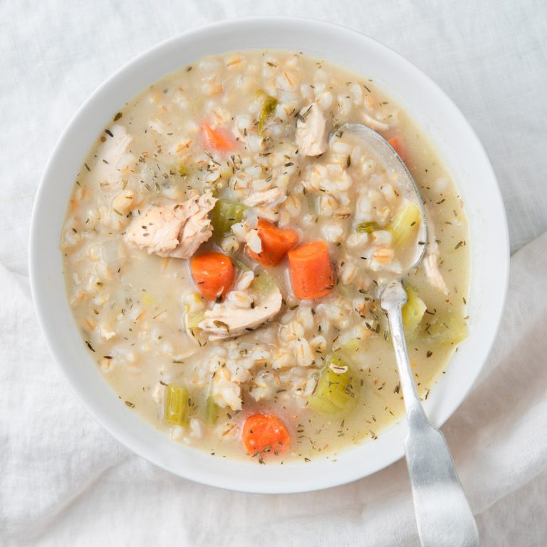 Easy Chicken Barley Soup The Frayed Apron