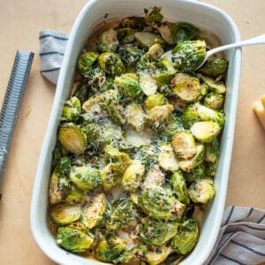 Brussels sprouts au gratin