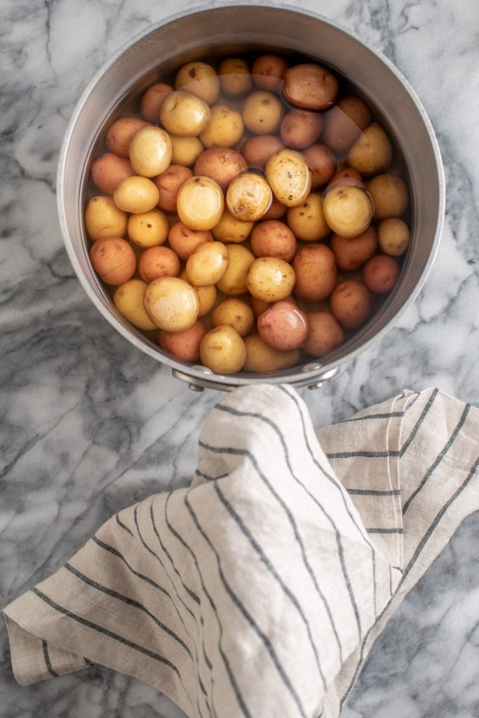 boiled baby potatoes