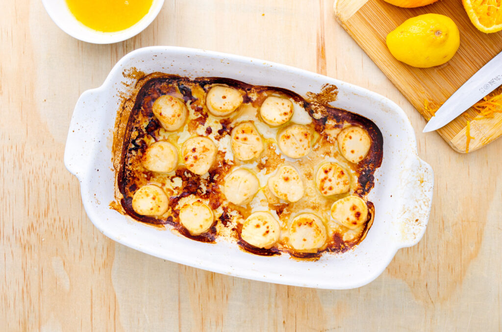 Baked Scallops with Citrus Ginger Sauce The Frayed Apron