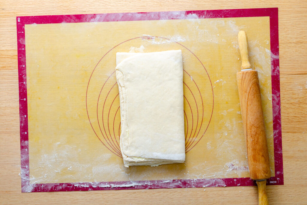 folded pastry dough
