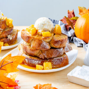 French toast casserole with pumpkin