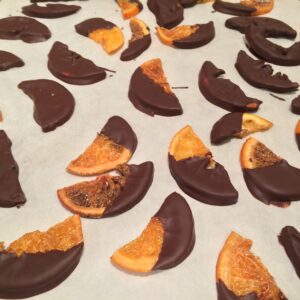 candied oranges with chocolate