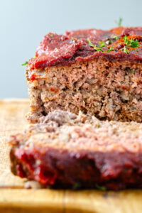 Unbelievably Juicy Meatloaf with Brown Sugar Tomato Glaze | The Frayed