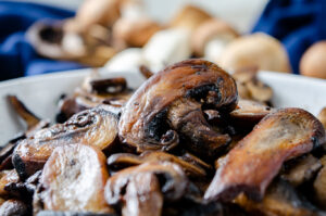mushrooms browned