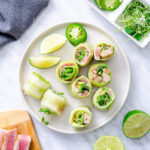 tuna cucumber avocado rolls