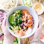 sushi bowl with salmon